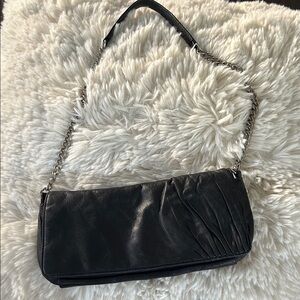 Hobo Black Leather Shoulder Bag